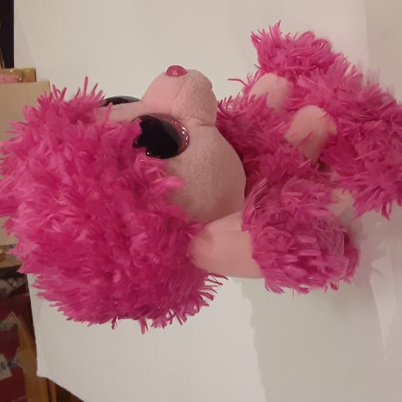 "Patsy" Poodle TY Beanie Boo, 2016, 6", Glittery big eyes, Pink, Poly/Plastic - Picture 5 of 11